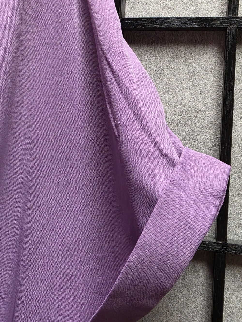 🔮 Lilac Basic Shirt Polyester Dress Juniors XL Womens L - Picture 5 of 6
